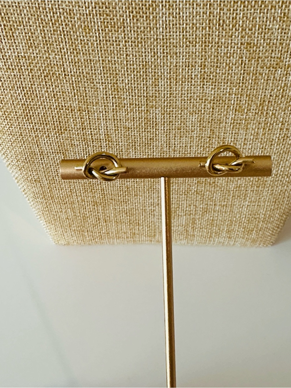Fashion Jewelry Gold Knot Stud Earrings